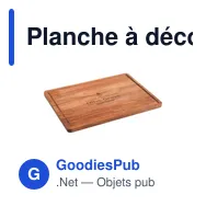 Planche à découper personnalisable en bois avec logo - Wooosh Gustoso - Miniature 1