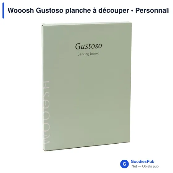 Planche à découper personnalisable en bois avec logo - Wooosh Gustoso - Image 5