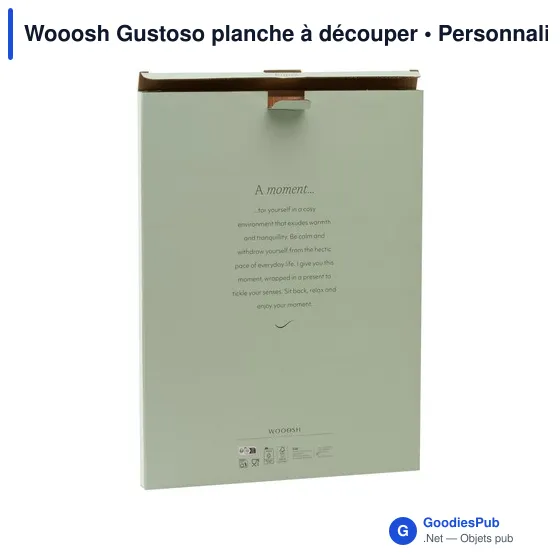 Planche à découper personnalisable en bois avec logo - Wooosh Gustoso - Image 6