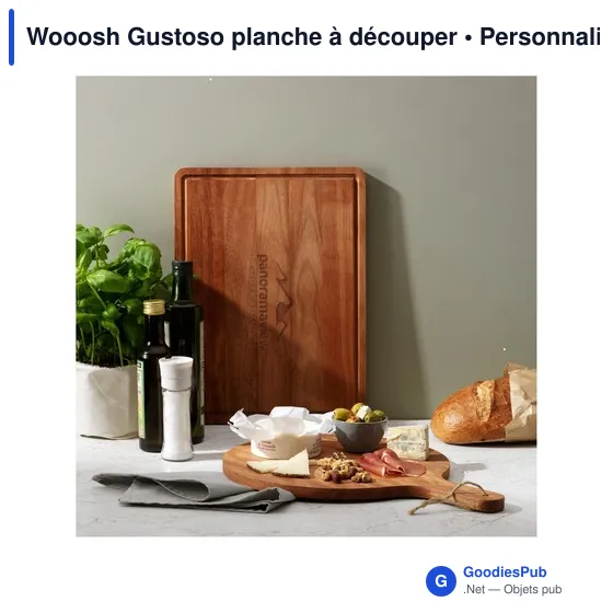 Planche à découper personnalisable en bois avec logo - Wooosh Gustoso - Image 8