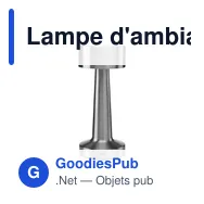 Lampe d'ambiance personnalisable Wooosh Luce RCS avec logo - Miniature 2