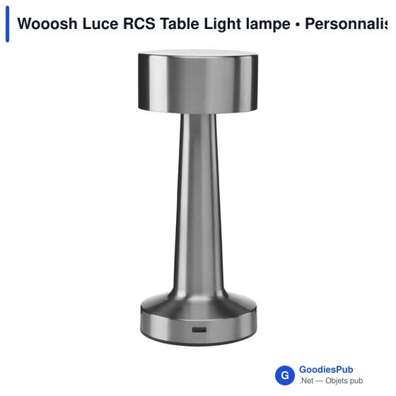 Lampe d'ambiance personnalisable Wooosh Luce RCS avec logo - Image 2