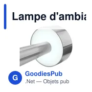 Lampe d'ambiance personnalisable Wooosh Luce RCS avec logo - Miniature 4