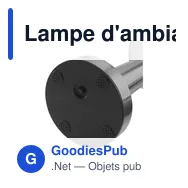 Lampe d'ambiance personnalisable Wooosh Luce RCS avec logo - Miniature 6