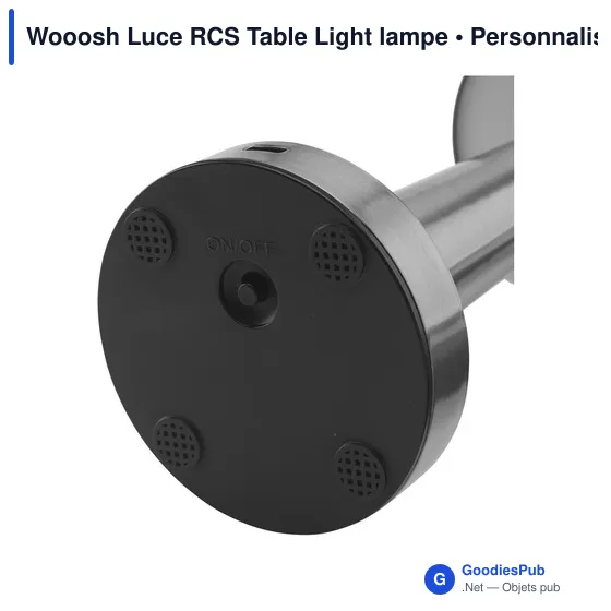 Lampe d'ambiance personnalisable Wooosh Luce RCS avec logo - Image 6