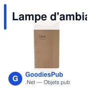 Lampe d'ambiance personnalisable Wooosh Luce RCS avec logo - Miniature 7