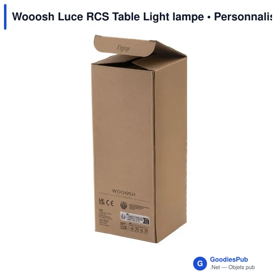 Lampe d'ambiance personnalisable Wooosh Luce RCS avec logo - Image 8