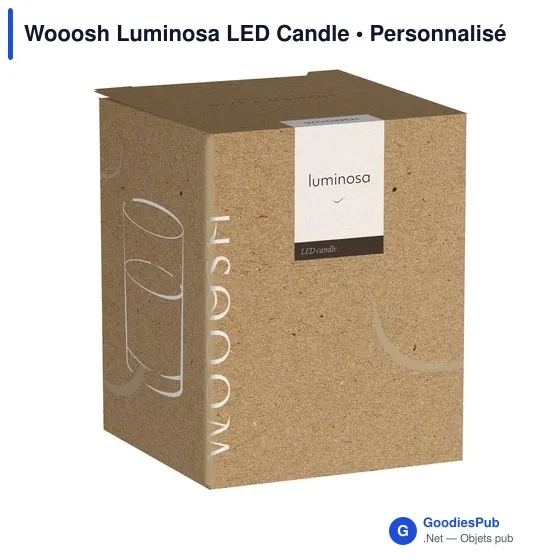 Bougie LED personnalisable avec logo - Wooosh Luminosa - Image 2