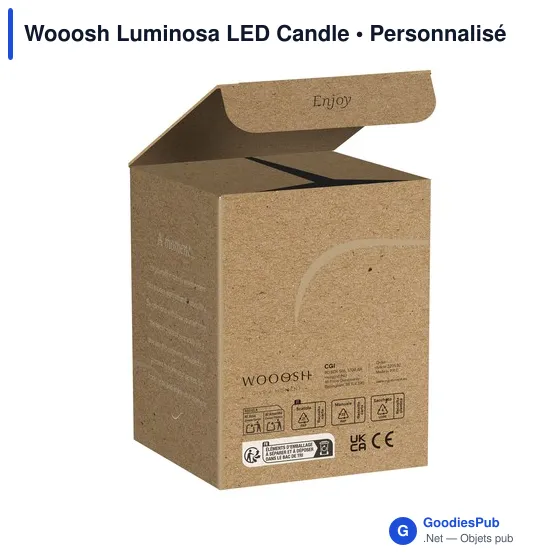 Bougie LED personnalisable avec logo - Wooosh Luminosa - Image 3