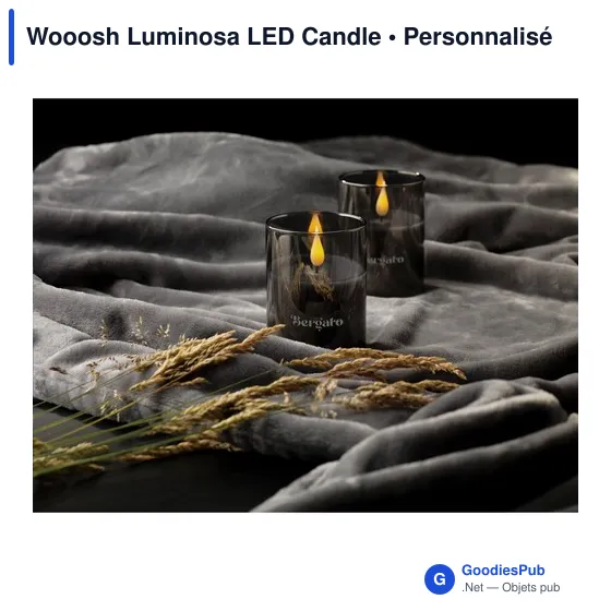 Bougie LED personnalisable avec logo - Wooosh Luminosa - Image 4