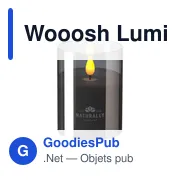 Bougie LED personnalisable avec logo - Wooosh Luminosa - Miniature 5