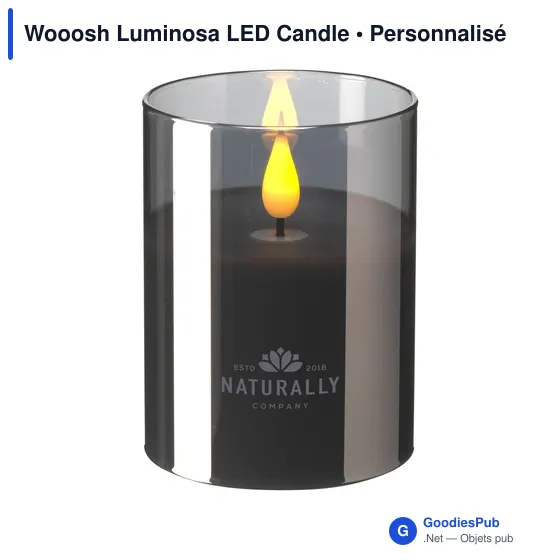 Bougie LED personnalisable avec logo - Wooosh Luminosa - Image 5