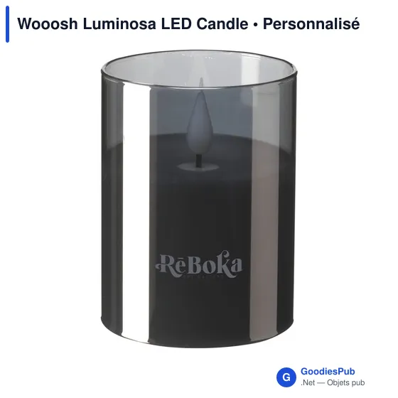 Bougie LED personnalisable avec logo - Wooosh Luminosa - Image 6