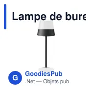 Lampe de bureau personnalisable Wooosh Lumira Touch Light avec logo - Miniature 1