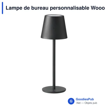 Lampe de bureau personnalisable Wooosh Lumira Touch Light avec logo
