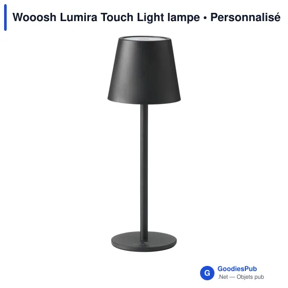 Lampe de bureau personnalisable Wooosh Lumira Touch Light avec logo - Image 1