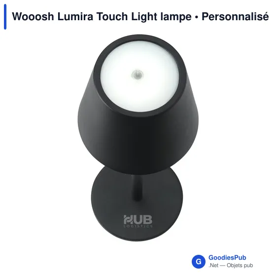 Lampe de bureau personnalisable Wooosh Lumira Touch Light avec logo - Image 3