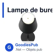 Lampe de bureau personnalisable Wooosh Lumira Touch Light avec logo - Miniature 5