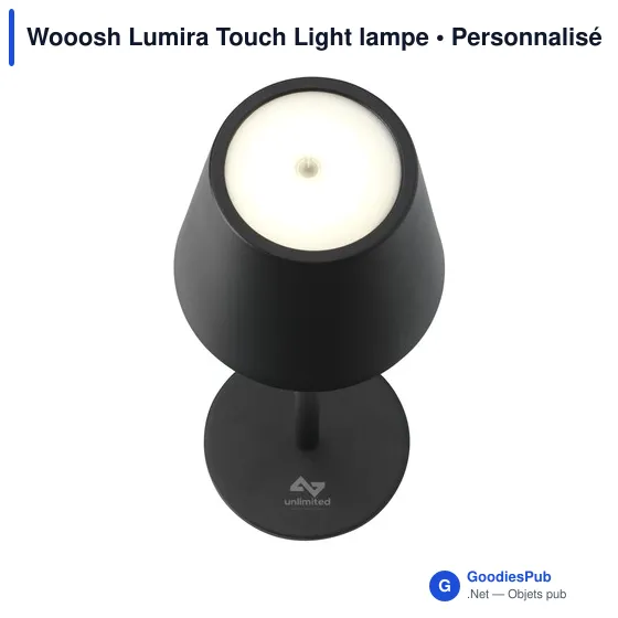 Lampe de bureau personnalisable Wooosh Lumira Touch Light avec logo - Image 5