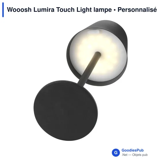 Lampe de bureau personnalisable Wooosh Lumira Touch Light avec logo - Image 6