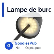 Lampe de bureau personnalisable Wooosh Lumira Touch Light avec logo - Miniature 7