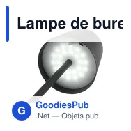 Lampe de bureau personnalisable Wooosh Lumira Touch Light avec logo - Miniature 8