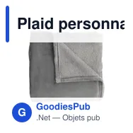 Plaid personnalisable en polyester recyclé avec logo - Wooosh Melrose GRS - Miniature 2