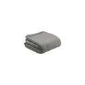 Variante gris - Plaid personnalisable en polyester recyclé avec logo - Wooosh Melrose GRS