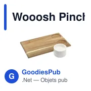 Planche de service personnalisable Wooosh avec logo et bols en porcelaine - Miniature 1