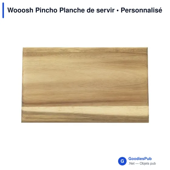 Planche de service personnalisable Wooosh avec logo et bols en porcelaine - Image 2