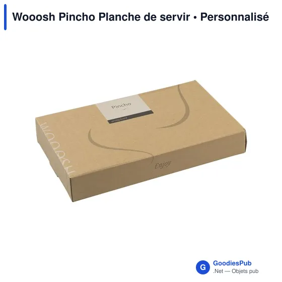 Planche de service personnalisable Wooosh avec logo et bols en porcelaine - Image 3