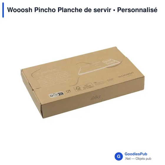 Planche de service personnalisable Wooosh avec logo et bols en porcelaine - Image 4