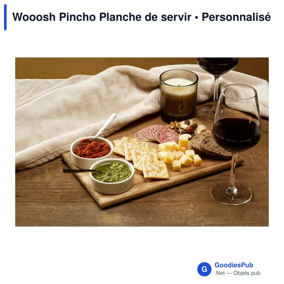 Planche de service personnalisable Wooosh avec logo et bols en porcelaine - Image 5
