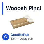 Planche de service personnalisable Wooosh avec logo et bols en porcelaine - Miniature 6
