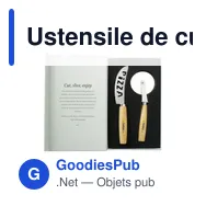 Ustensile de cuisine personnalisable : Set à pizza avec logo - Miniature 2