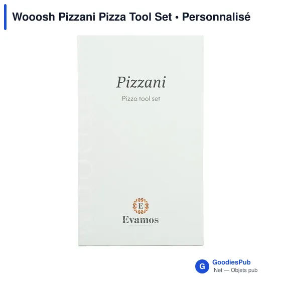 Ustensile de cuisine personnalisable : Set à pizza avec logo - Image 4