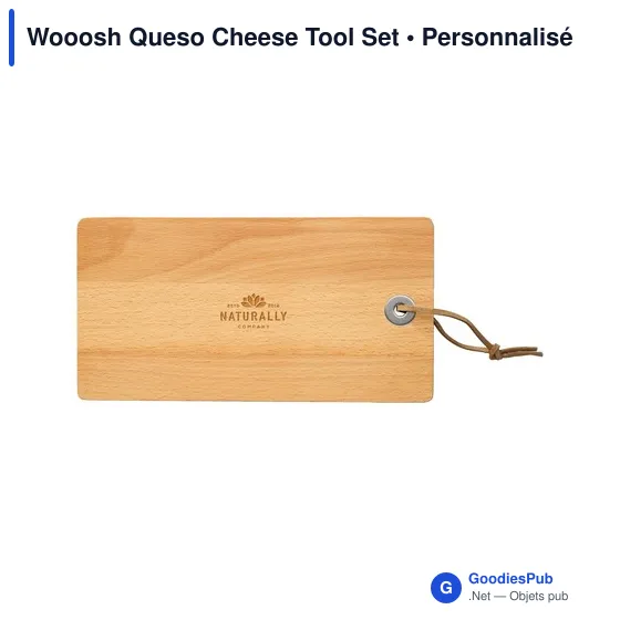 Ensemble d'ustensiles à fromage personnalisable avec logo - Wooosh Queso - Image 4