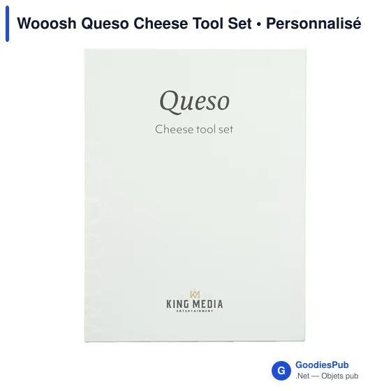 Ensemble d'ustensiles à fromage personnalisable avec logo - Wooosh Queso - Image 5