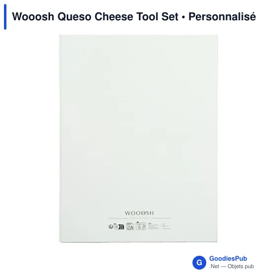 Ensemble d'ustensiles à fromage personnalisable avec logo - Wooosh Queso - Image 6