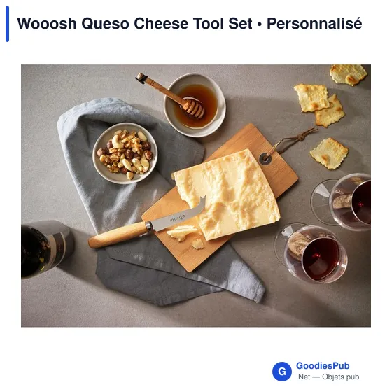 Ensemble d'ustensiles à fromage personnalisable avec logo - Wooosh Queso - Image 7