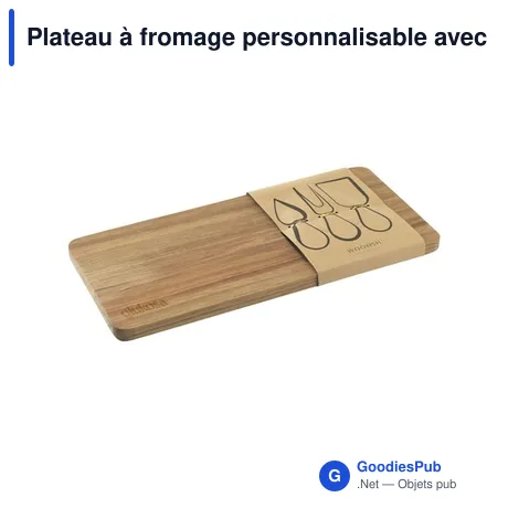 Plateau à fromage personnalisable avec logo - Wooosh Queso Serving Tray