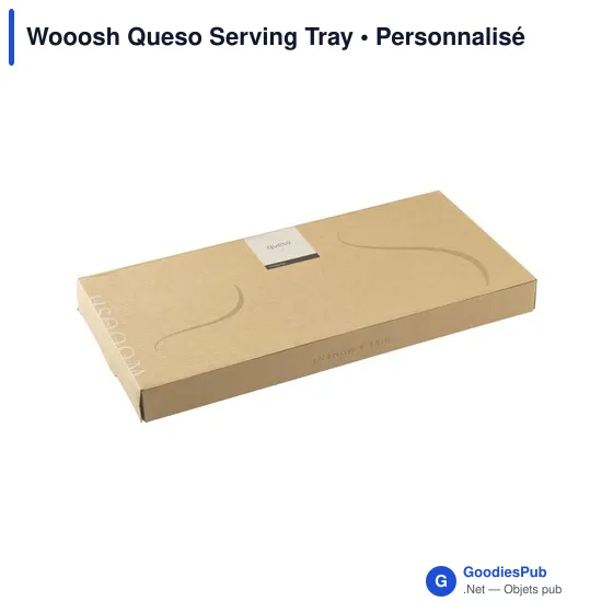 Plateau à fromage personnalisable avec logo - Wooosh Queso Serving Tray - Image 4