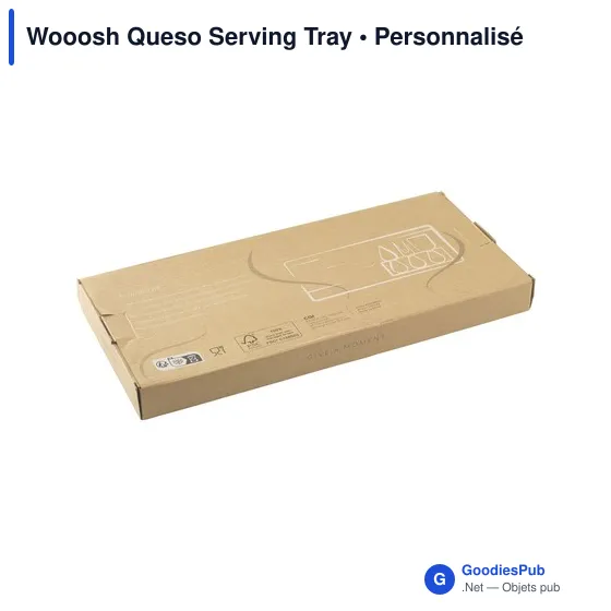 Plateau à fromage personnalisable avec logo - Wooosh Queso Serving Tray - Image 5