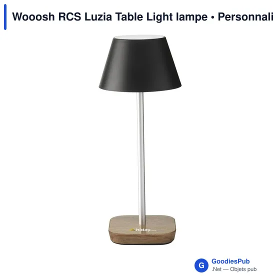 Lampe de table personnalisable Wooosh RCS Luzia avec logo - Image 12