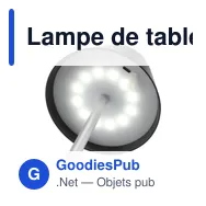 Lampe de table personnalisable Wooosh RCS Luzia avec logo - Miniature 4