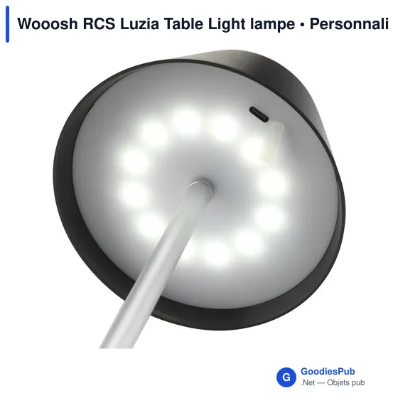 Lampe de table personnalisable Wooosh RCS Luzia avec logo - Image 4
