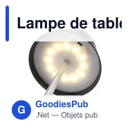 Lampe de table personnalisable Wooosh RCS Luzia avec logo - Miniature 5