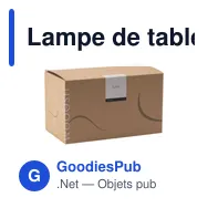 Lampe de table personnalisable Wooosh RCS Luzia avec logo - Miniature 7