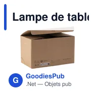 Lampe de table personnalisable Wooosh RCS Luzia avec logo - Miniature 8