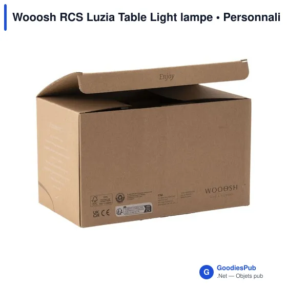 Lampe de table personnalisable Wooosh RCS Luzia avec logo - Image 8
